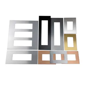 Factory Anodized Aluminum Sheet Switch Front Panel Custom Processing Metal Brushed Hairline Finish For Decoration