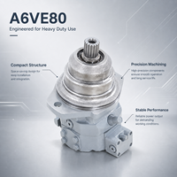 Moteur hydraulique série A6VE pour Rexroth A6VE80 A6VE107 A6VE160, moteur à déplacement variable EP HA HD, adapté aux déplacements des excavateurs