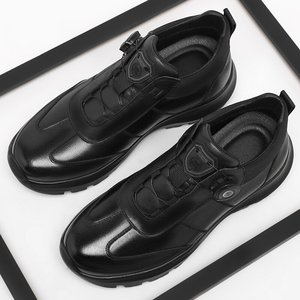 Zapatos de Vestir para Hombre, de Cuero Genuino, Oxford, Formales de Negocios, con Cordones, Transpirables, Cómodos, con Suela Suave, Estilo Clásico para Oficina y Bodas - Product Image 1