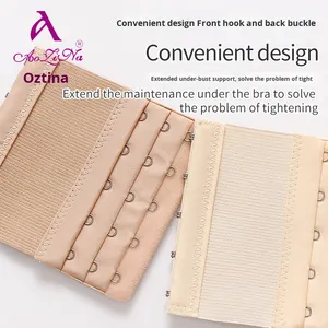 Aozina Wholesale Stainless Steel Sexy <strong>Bra</strong> Extender Three Rows Five Buckles Elastic Lengthening <strong>Clip</strong> Five Buckles Elastic <strong>Bra</strong> - Product Image 3