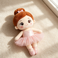 Poupée en peluche en coton Graceful Dancer, jouet doux personnalisé, vente en gros OEM, cadeau promotionnel, fourniture en vrac, cadeau de fête pour enfants, CE