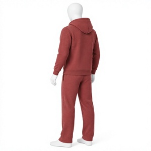 Nouveautés : Ensemble survêtement streetwear deux pièces pour homme, avec logo personnalisé, imprimé, coupe oversize, sweat à capuche zippé, couleurs unies, qualité supérieure - Product Image 6