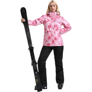 AQTQ Ensemble <span class=keywords><strong>de</strong></span> vestes et <span class=keywords><strong>de</strong></span> pantalons <span class=keywords><strong>de</strong></span> <span class=keywords><strong>ski</strong></span> pour femmes à capuche imperméable coupe-vent Snowboarding Snowsuit Snow Coat <span class=keywords><strong>Ski</strong></span> Suit Designer - Product Image 1