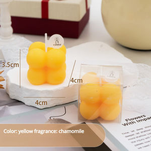Vela Aromática Pequeña de Cera de Soja en Forma de <span class=keywords><strong>Cubo</strong></span> de <span class=keywords><strong>Rubik</strong></span>, Linda, Hecha a Mano, Tiempo de Quemado de 4 a 12 Horas, Regalo para el Día de San Valentín, Bodas, Diwali, Bares - Product Image 4