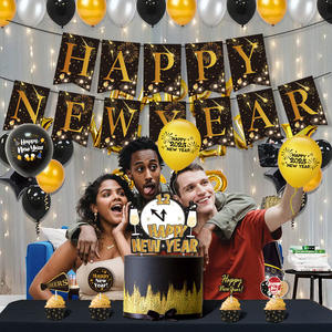 Ychon 32 pulgadas 2025 número globos de aluminio feliz 2025 Año Nuevo globos fiesta suministros aniversario hogar Oficina decoraciones - Product Image 2