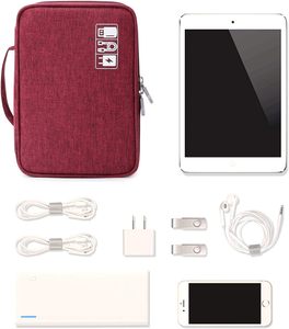 Customized Double Layer Electronic Organizer <b>Bag</b> Waterproof Digital <b>Cable</b> <b>Bag</b> Storage Solution - Product Image 6
