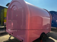 SILANG Remorque mobile de restauration rapide à 2 roues en acier inoxydable, nouvelle conception personnalisée MC-6, capacité de 33 pour bonbons et chips