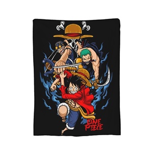 Mantas de Lana Tejidas de <span class=keywords><strong>Manga</strong></span> con Diseño de Luffy y Zoro, Decoración de Verano para Aire Acondicionado, Cubrecamas Suaves y Cálidos, Derivados de Anime - Product Image 2