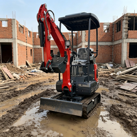 Excavatrice sur chenilles durable QS-12 avec moteur Koop, moteur à essence haute efficacité pour l'aménagement paysager, la construction agricole et la rénovation