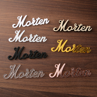 Porte-cartes de nom de mariage personnalisés en acrylique avec lettres de l'alphabet, étiquettes nominatives personnalisées, cartes d'invitation pour invités