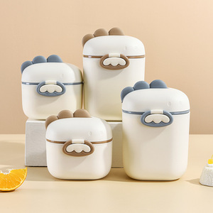 Baby Formula <b>Container</b> Portable Airtight Storage For Travel Kitchen Freshness Preservation Plastic Round Buckle Lid - Product Image 4