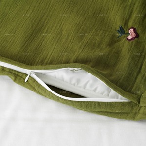 Juego de Funda Nórdica de Gasa de Algodón Percal con Bordado, Lujoso y Esencial para el Hogar, Tipo <span class=keywords><strong>Lino</strong></span> - Product Image 4
