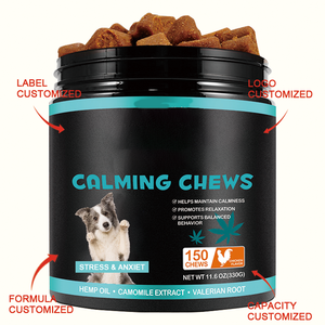 Masticables Calmantes Naturales y Orgánicos para Perros con Aceite de Cáñamo para el Alivio del Estrés y la Ansiedad, 150 Masticables Suaves con Sabor a Pollo para Todas las Razas, Premium - Product Image 2