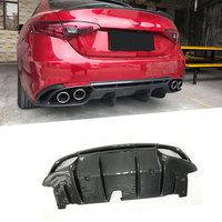 Diffuseur de pare-chocs arrière Spoiler de protection de pare-chocs Sport Kits de carrosserie en fibre de carbone 2016-2019 pour Alfa Romeo Giulia Standard