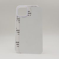 Ventes d'usine caoutchouc souple 2D blanc Sublimation étui de téléphone portable pour iphone 14 Serie, couverture de téléphone d'impression bricolage avec tôle