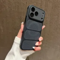 Coque de téléphone magnétique antichoc à dissipation thermique avec film de protection d'objectif en verre compatible pour iPhone 17 16 15 14 Plus 13 12 Pro Max