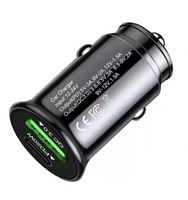 Mini chargeur de voiture PD 20W double port USB C 20W et adaptateur rapide USB QC3.0 18W pour iPhone et Galaxy