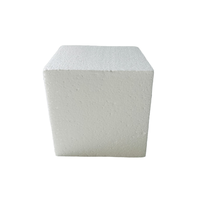 Bloc de mousse carré en EPS moulé rigide, imperméable, non compressible, en polystyrène blanc pour les activités d'art scolaire et de bricolage