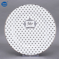 Service de table en porcelaine de haute qualité, bleu et rose, vente en gros, style nordique européen, vaisselle et assiettes de luxe, service de table de restaurant