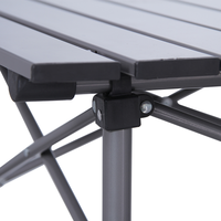 Chaise pliante Portable en aluminium réglable pour barbecue, plage, pique-nique en plein air, café, Table de Camping pliante