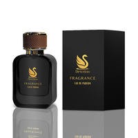 En Promotion Flacons de Parfum Vides de 50 ml Flacon de Parfum de Luxe 50 ml Noir Rose Flacon de Parfum Personnalisé avec Emballage Boîte