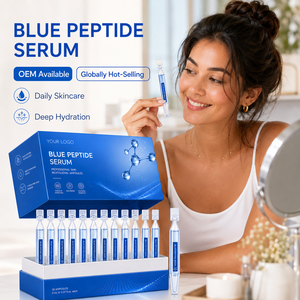 Sérum Peptidique Bleu Anti-Âge en Gros, Ampoule Réparatrice pour la Peau, Solution de Soins Personnalisée avec Logo OEM, Direct Usine - Product Image 5
