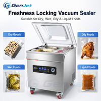 Machine de mise sous vide commerciale de type sur pied en acier inoxydable pour l'emballage alimentaire des produits secs, humides et liquides gras