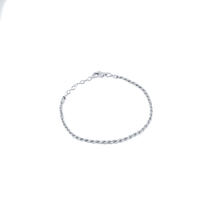 S925 Sterling <b>Silver</b> Classical Adjustable Hemp Braided <b>Bracelets</b> <b>Rope</b> All-match for Women 2021 - Product Image 2