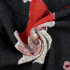 35% katun 65% poliester kustom Jacquard piknik anyaman lempar Natal karya seni kartun rumbai permadani empat musim selimut - Product Image 6