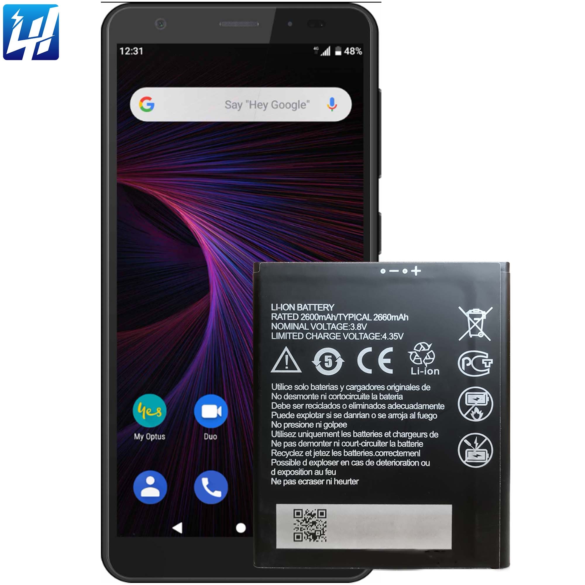 Batteria Li3826T43P4h705949 Compatibile ZTE Blade A5 2019 – 2600 MAh Con Attrezzi - 4