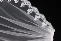 Voile de mariée V1418W1-3 avec dentelle et strass pour la fête de mariage