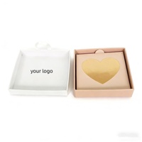 Estuche para Joyas Ecológico con Laminado Brillante/Mate, Forro de Esponja, Impresión y Logotipo Personalizables, con Asa, Diseño Moderno y Simple
