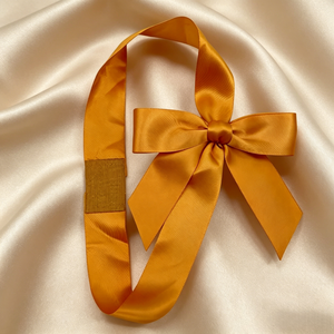 Nœuds <span class=keywords><strong>de</strong></span> ruban en satin pré-cravate personnalisés <span class=keywords><strong>de</strong></span> 1.5 pouces avec boucle élastique pour la décoration <span class=keywords><strong>de</strong></span> boîtes en papier Nœuds <span class=keywords><strong>de</strong></span> ruban en satin double face or pour cadeau - Product Image 3