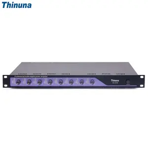 Thinuna DA-8150 Professional 250W*8 Power Amp 1U Class D Sound Digital Audio System 1U Active Sound Amplifier Metal 1U Passive