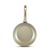 Batterie de cuisine 9 pièces au design moderne avec revêtement antiadhésif en titane Batterie de cuisine en acier au carbone de calibre lourd avec poignée douce au toucher personnalisable