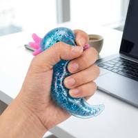 Southpeak Mochi Hand Therapy Squishy Factory Outil de soulagement de l'anxiété pour le soutien du TDAH et de l'autisme, Jouet sensoriel anti-stress Axolotl