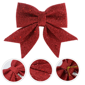 Nœud papillon de grande taille de 24cm pour la décoration d'arbre de Noël Accessoires de <span class=keywords><strong>cadeau</strong></span> de décoration d'arbre de centre commercial bricolage - Product Image 4