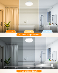 6W/8W Rechargeable <strong>Ceiling</strong> <strong>Light</strong>, 5000mAh <strong>Battery</strong>, Motion Sensor &amp; Remote Control, Dimmable for Bedroom,Corridor Indoor Use - Product Image 5
