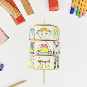 بيع بالجملة ديي الدورية اللوحة الورقية السداسية المنشور الملابس تغيير اللعبة ألعاب تعليمية للأطفال - Product Image 2