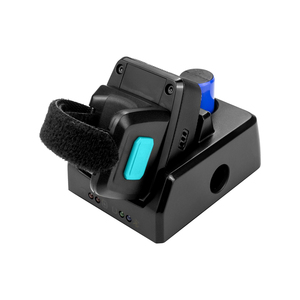 Escáner de código de barras portátil con anillo de dedo 2D con base de carga Interfaz USB Estado de stock - Product Image 6