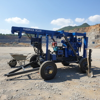 Rig de forage au carottage hydraulique complet monté sur remorque, durable et portable, profondeur de forage de 230 m, à prix avantageux