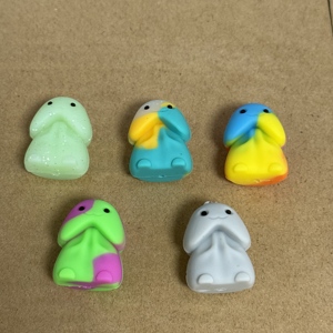 3D Santa Claus, genitales, muñecos de nieve, gatos, manzanas, Gracias cuentas focales de silicona para bolígrafo encantos regalo de vacaciones - Product Image 2