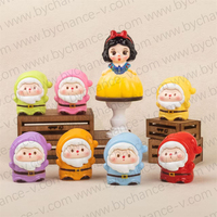 Mini figurine de princesse des neiges de conte de fées, jouet en plastique de 2 pouces pour remplir les boules, idéal pour les œufs Kinder Surprise et les cadeaux de Noël