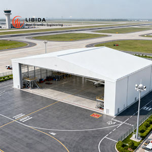 هنجر طائرات مسبق الصنع من الهياكل الفولاذية، مستودع كبير، هنجر فولاذي جاهز للتركيب - Product Image 2