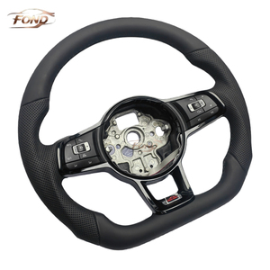 Volant en cuir pour Volkswagen <span class=keywords><strong>Golf</strong></span> <span class=keywords><strong>6</strong></span> 7 GTI GTE R RS S-Line <span class=keywords><strong>GTD</strong></span> Passat B8 B7 B6 MK7.5 VW Polo MK7 MK6 MK5 - Product Image 3