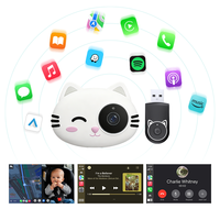 Moniteur Bébé/Animal de Compagnie Sans Fil 2-en-1 OEM CarPlay WiFi 6 Double Bande 1080p Grand Angle 157° CE FCC Distributeur en Gros