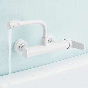 Robinet universel allongé tout en cuivre pour machine à laver, robinet télescopique multifonction dissimulé chaud et froid pliable - Product Image 1