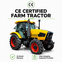 Tracteur agricole 4x4 120 ch avec cabine climatisée, moteur diesel, démarrage électrique