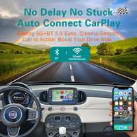 Kotak Navigasi Multimedia Android Auto Wireless Apple CarPlay untuk Fiat 500 2016-2020, Upgrade Layar Asli, Kamera Mundur
