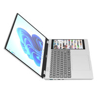 Ordinateur portable à double écran tactile 15,6 pouces + 7 pouces, processeur Intel N95, 16 Go/32 Go de RAM, Wi-Fi double bande, pour usage personnel et professionnel